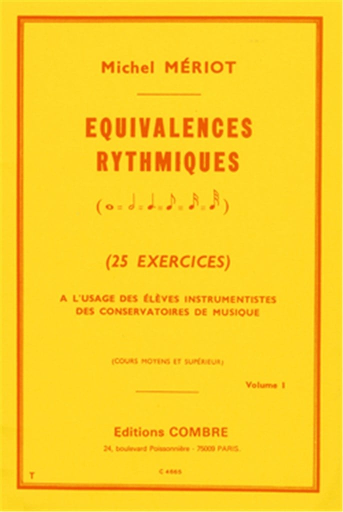 Equivalences rythmiques Vol.1 (25 exercices moyen